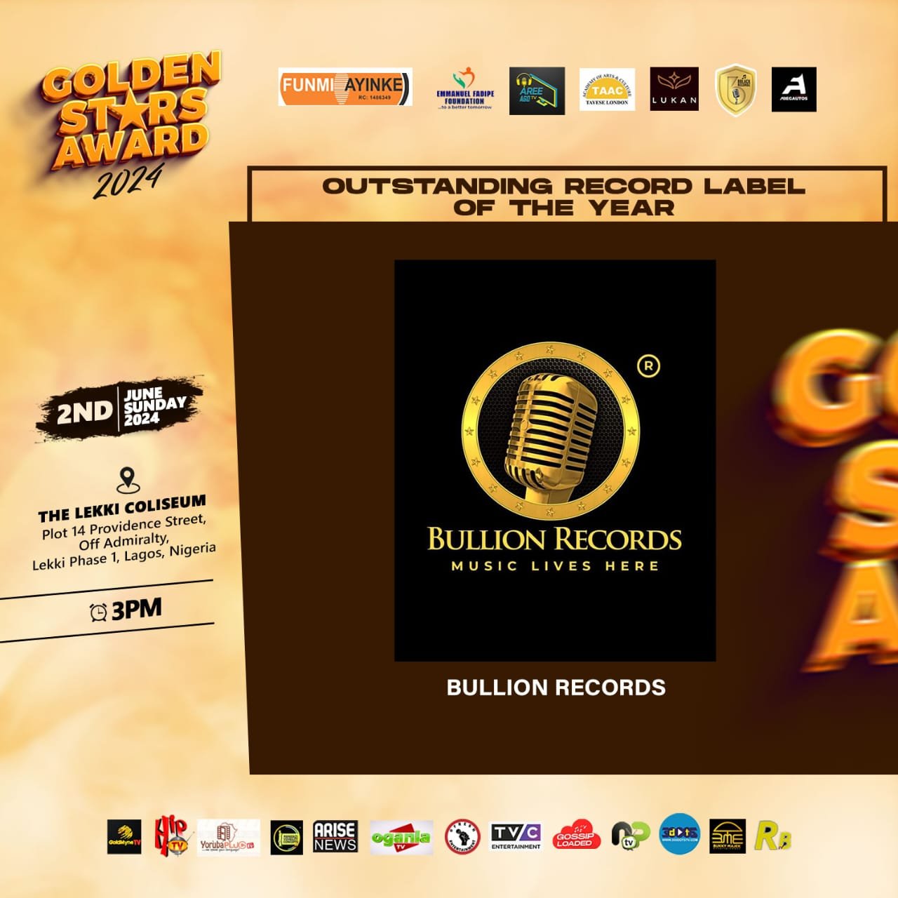 Bullion Records - Outstanding Record Label Of The Year